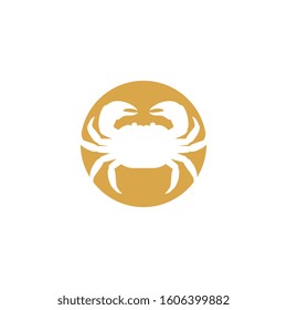 Crab vector icon illustration design template