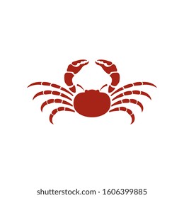 Crab vector icon illustration design template