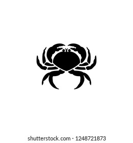 crab vector icon. crab sign on white background. crab icon for web and app