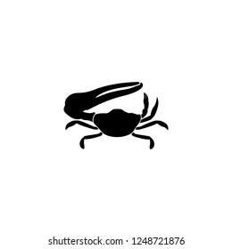 crab vector icon. crab sign on white background. crab icon for web and app