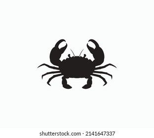 Crab vector icon. Crab symbol sign in the background. crab icon for web and app.