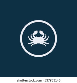 crab vector icon.crab.vector illustration