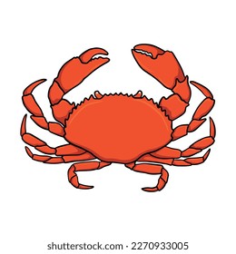 Crab vector illustration for any design need