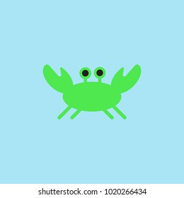Crab vector illustration in cartoon style. Seafood product design.