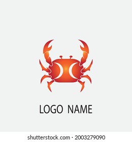 crab vector illustration design icon logo template