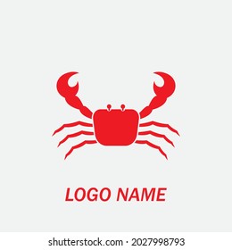 plantilla de logotipo de icono de diseño de ilustración de vector crab