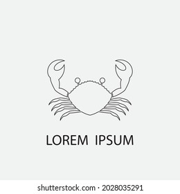 crab vector illustration design icon logo template