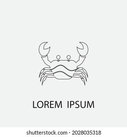 crab vector illustration design icon logo template