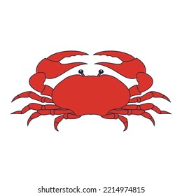 crab vector illustration design icon logo template