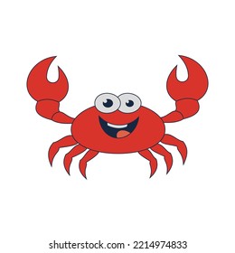 crab vector illustration design icon logo template