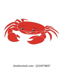 crab vector illustration design icon logo template