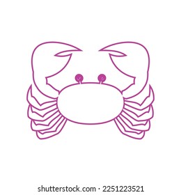 crab vector illustration design icon logo template