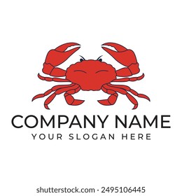crab vector illustration design icon logo template