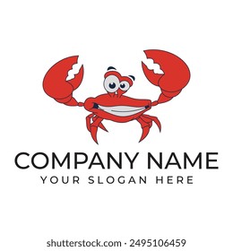 crab vector illustration design icon logo template