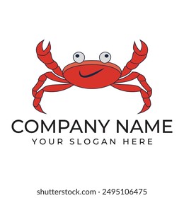 crab vector illustration design icon logo template