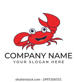 crab vector illustration design icon logo template