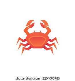 Crab vector illustration logo. Technology, robotic crab logo concept design.