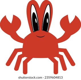 Crab vector image or clip art