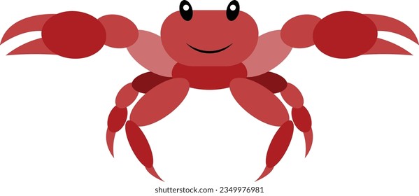Imagen vectorial de cangrejo o clipart