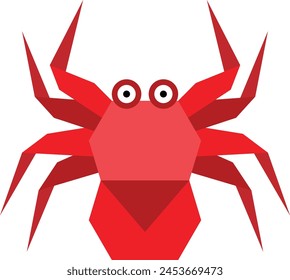 Crab vector image or clipart for background and project