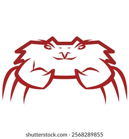 crab vector logo design, Vector Crab Silhouette Graphic Design Template, Crab clipping, icon, Logo and editing