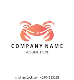 Crab vector logo icon illustration design company symbol