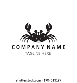 Crab vector logo icon illustration design company symbol