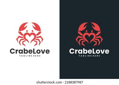 crab vector logo icon, seafood lovers logo icon