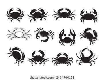 Crab vector for print, Crab clipart, Crab vector illustration