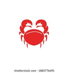 crab vector. sea animal vector on white background