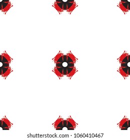 Crab vector seamless pattern