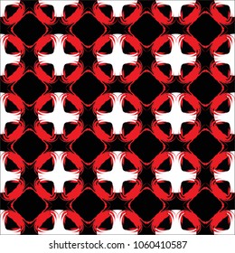 Crab vector seamless pattern