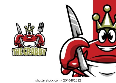La plantilla de logotipo Crabby - Mascot