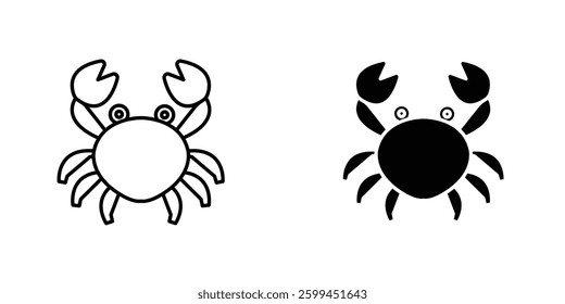 Crabicons for ui. vector illustration