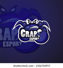 Crabs E-sport Logo Template Eps.10