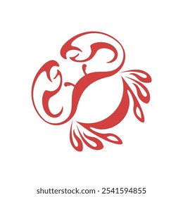 Crabs logo icon design template