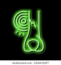 crack bone disease neon light sign vector. crack bone disease illustration