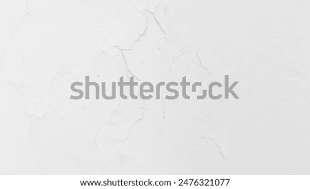 Crack concrete white wall or Cement wall background. Cracked concrete texture background Abstract concept. crack white wall texture, background and texture of white concrete wall.	