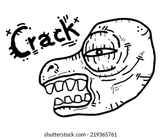 Crack face