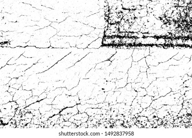 crack ground for abstract background on white background