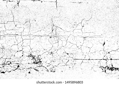 crack ground for abstract background on white background