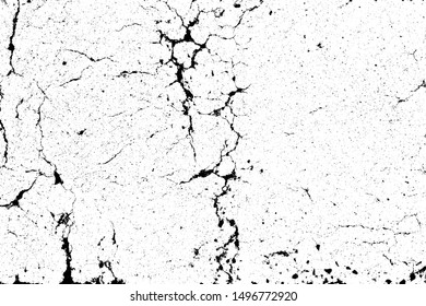 crack ground for abstract background on white background