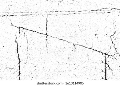 crack ground for abstract background on white background