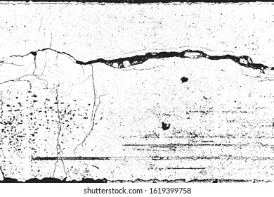 crack ground for abstract background on white background
