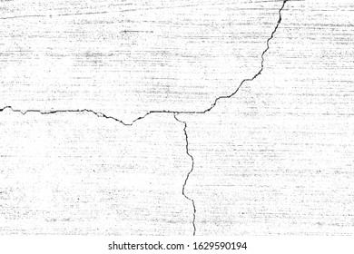 crack ground for abstract background on white background