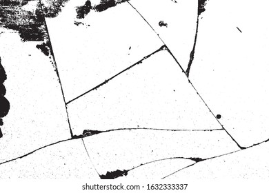 crack ground for abstract background on white background