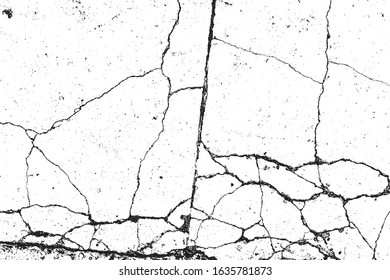 crack ground for abstract background on white background