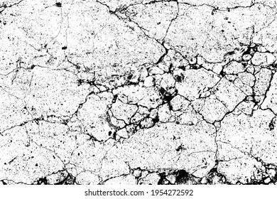crack ground for abstract background on white background