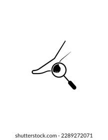 crack heel icon,vector best flat icon.