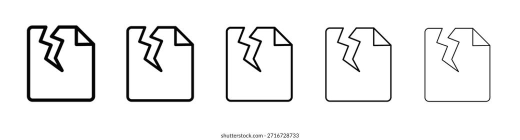 Crack icon design, logo, app, UI. Vector illustration, EPS